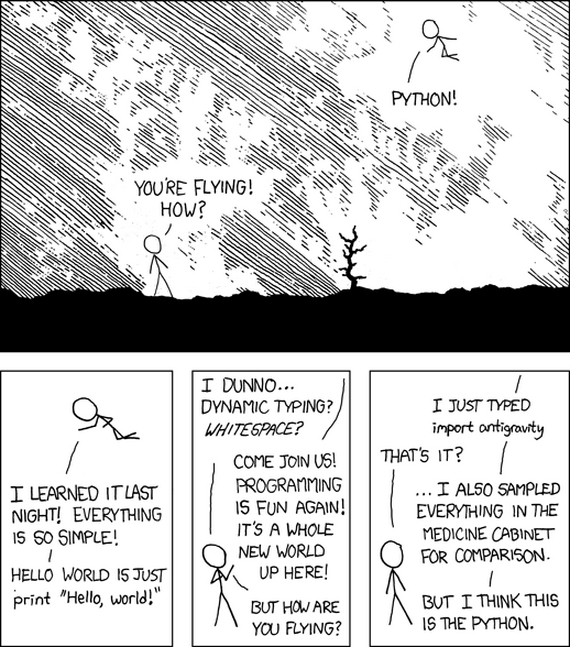 python cartoon from xkcd